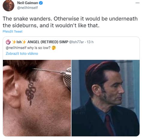 More On Crowley’s Travelling Snek Tattoo Fuck Yeah Good Omens