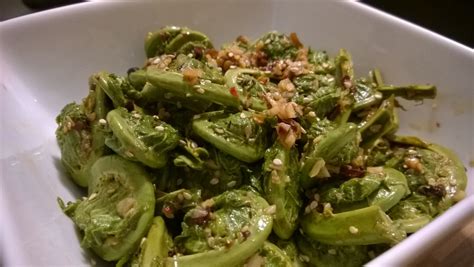 Fiddlehead Salad – Cricri's Recipes