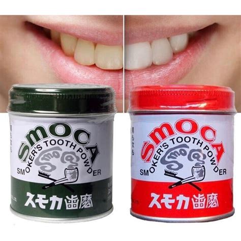 Tooth Powder Japanese SMOCA Toothpaste Powder Quick Whitening | Shopee ...