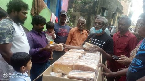 Mylapore Times Church Group Distributes Dry Foodstuff To Cyclone