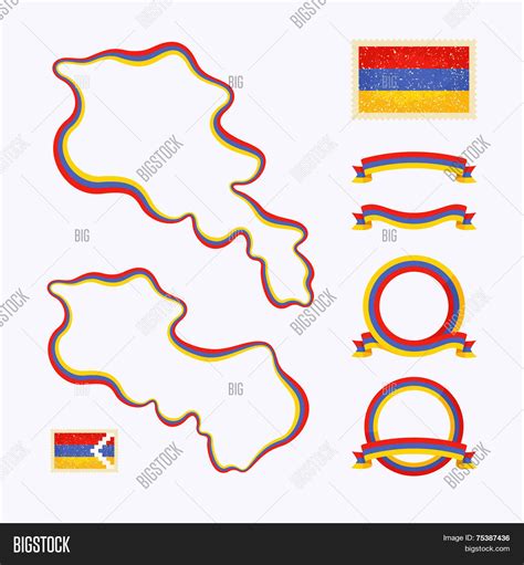 Outline Map Armenia. Vector & Photo (Free Trial) | Bigstock