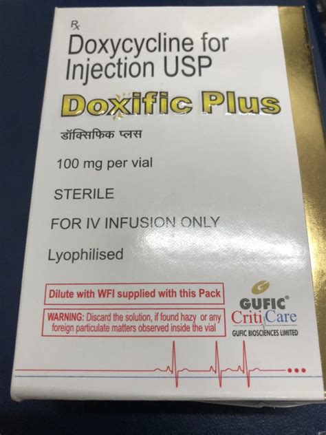 Doxific Plus Doxycycline Mg Injection Gufic Bioscience Ltd