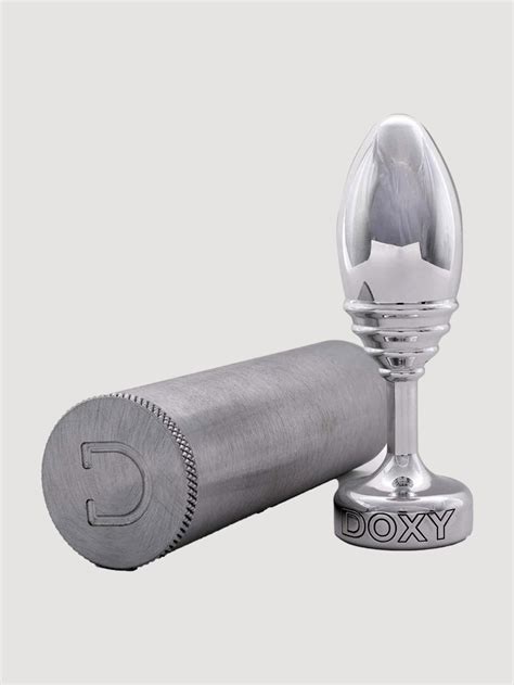 Doxy Metal Anal Butt Plug Ribbed 4 Inch Passionbugs