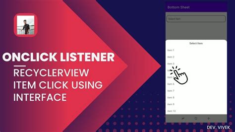 Recycler View Item Onclick Listener Using Interface Kotlin Interface