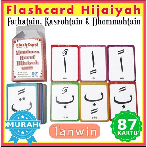 Jual Flashcard Huruf Hijaiyah Dengan HAROKAT Flash Card Kartu Pintar