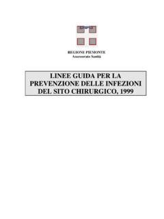 Linee Guida Per La Prevenzione Delle Linee Guida Per La Prevenzione