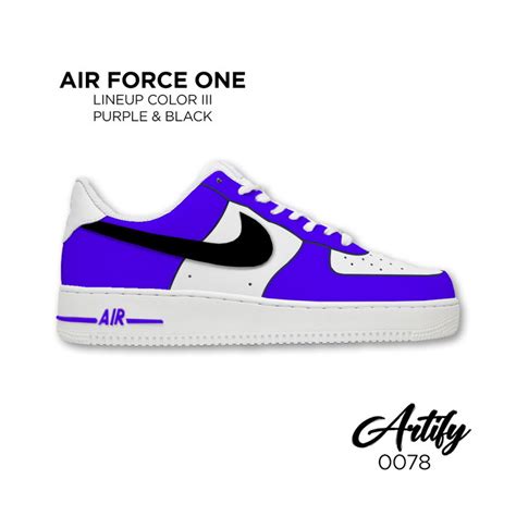 T Nis Air Force One Purple Black Roxo Preto Tam Elo