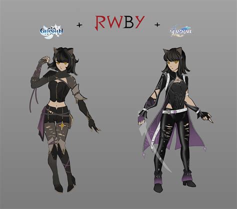 Artstation Rwby In Genshin X Honkai Blake Belladonna Rwby