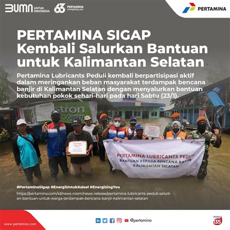 Pertamina Lubricants Peduli Salurkan Bantuan Untuk Warga Terdampak