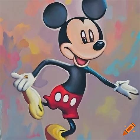 Painting Of Mickey Mouse Character On Craiyon