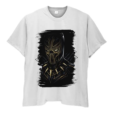 Camiseta Pantera Negra Wakanda Plus Size Camisa Masculina Estampada