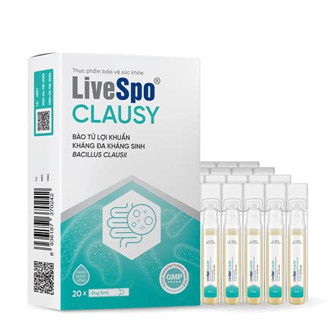 Bổ sung men vi sinh LiveSpo CLAUSY Hộp 20 ống