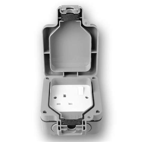 Gang Outdoor Socket Ip Sgd Lighting Irelands Lighting