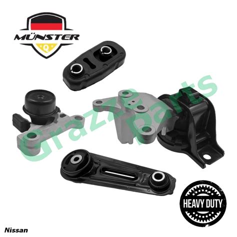 4pc Münster Heavy Duty Engine Mounting Set NIS1015 for Nissan