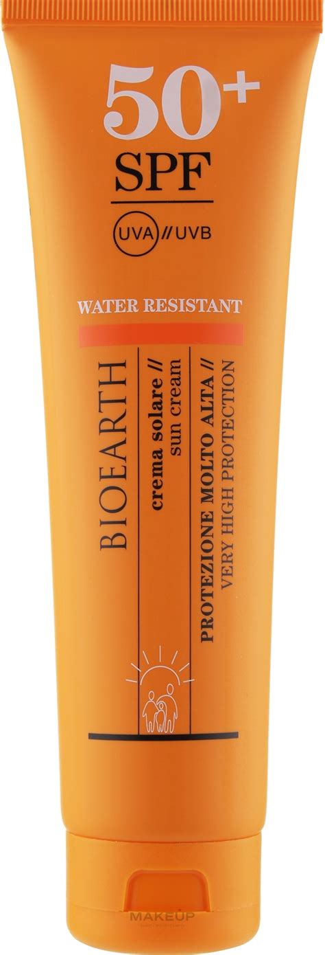 Bioearth Sun Cream SPF 50 Waterproof Sunscreen Body Cream MAKEUP