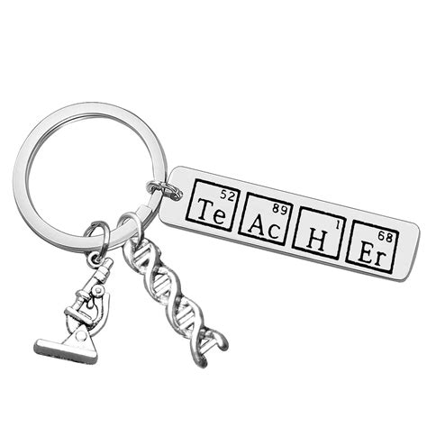 Vadaka Thank You T Keychain Appreciation T Keychain Keyring Chemistry Teacher Keychain