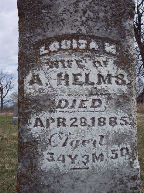 Louisa M Pierce Helms Find A Grave Memorial