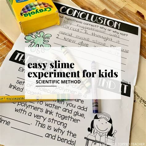 Easy Slime Experiment for Kids - Scientific Method