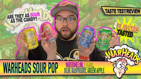 Warheads Sour Soda Pop Taste Test And Review Youtube