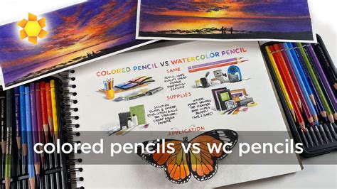 Colored Pencils Vs Wc Pencils What S The Difference Youtube