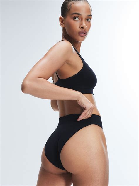 Seamless High Waist Bikini Knicker In Black Savage X Fenty Netherlands