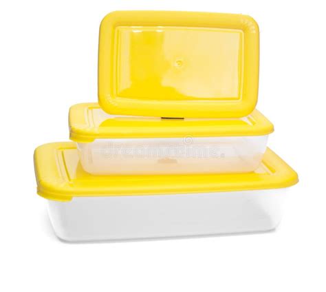 Three Plastic Containers For Food Storage Rectangular Shape With A