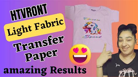 The Ultimate Guide To Htvront Light Fabric Transfer Paper Youtube