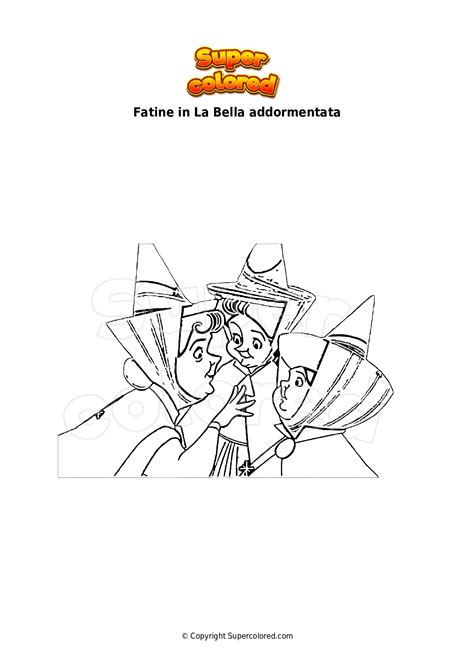 Disegno Da Colorare Fatine In La Bella Addormentata