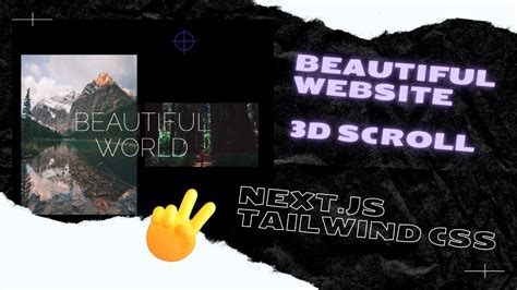 Creating A BEAUTIFUL WEBSITE With 3D SCROLL EFFECT Using NEXT Js