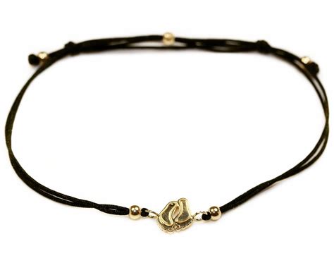 Bratara Din Aur 14k Cu Snur Negru Bijuteria Diva Gold