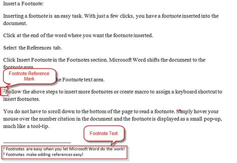 How To Insert Footnotes In Word 2010