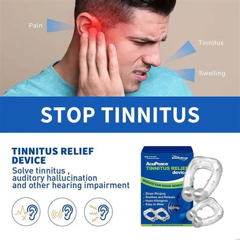 Tinnitus Relief Ear Clip Portable Anti Tinnitus Ear Stopper Tool Relief