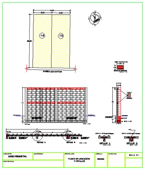 Detalles Constructivos En Muros En Autocad Librer A Cad