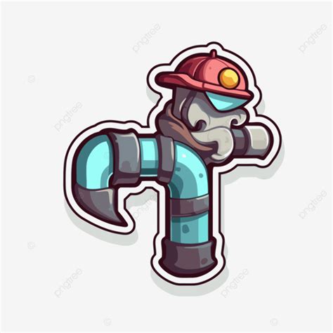 Clipart Stiker Lambang Pemadam Kebakaran Vektor Hbr Alat Pipa Stiker