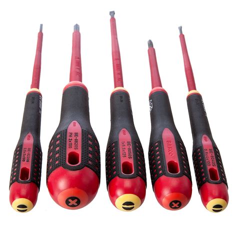 Bahco Insulated Ergo 1000v 5 Piece Screwdriver Set