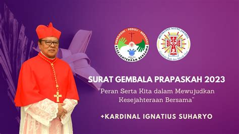 SURAT GEMBALA PRAPASKAH 2023 IGNATIUS KARDINAL SUHARYO USKUP