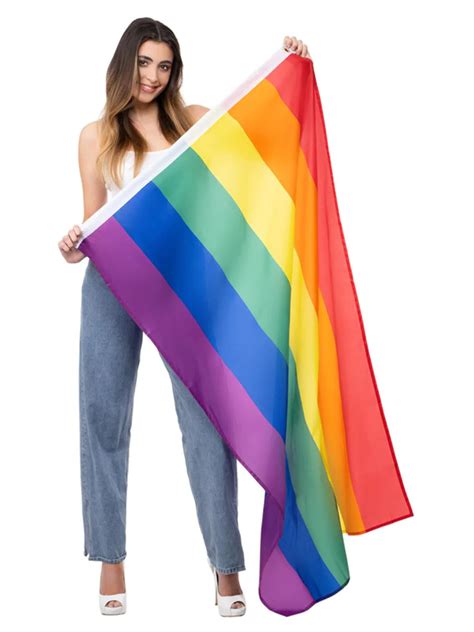 Pride Rainbow Flag Fabric 5ft X 3ft Fancy Dress Costume