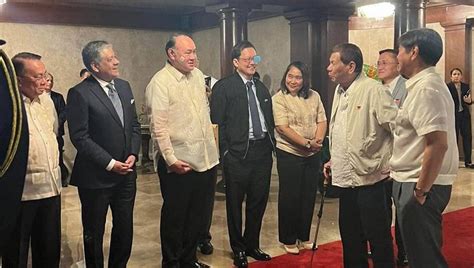 Duterte returns to Malacañang meets Marcos over China visit The