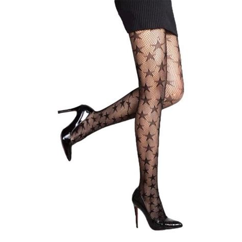 Collants Femme Fantaisie R Sille Noire Motifs Toiles Lingerie Sexy