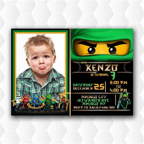 Ninjago Birthday Invitation Oscarsitosroom Artofit