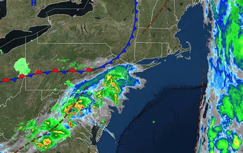 Ny Nj Pa Weather On Twitter Stationary Front Supports Waves Of