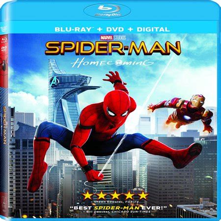 Spider-man: Homecoming (Blu-ray + DVD + Digital) - Walmart.com