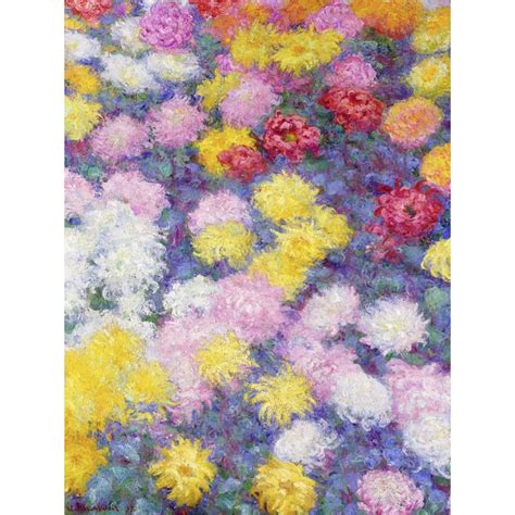 Tableau Sur Toile Claude Monet Chrysanth Mes