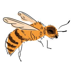 Dise O Png Y Svg De Ilustraci N De Abeja Lateral Para Camisetas