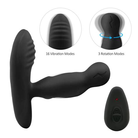 Prostate Massager Rotating Anal Vibrator Male Masturbator Butt Plug