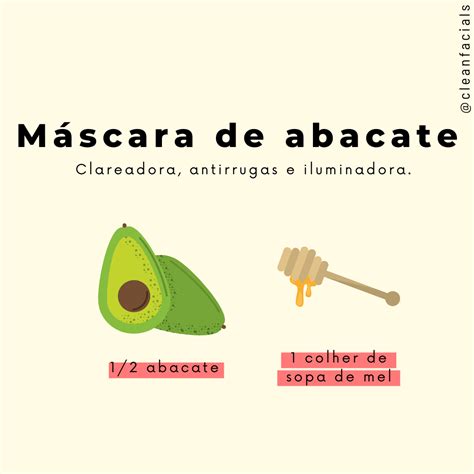 Máscara de abacate iluminadora