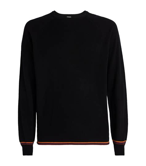 Mens Paul Smith Black Artist Stripe Sweater Harrods Countrycode