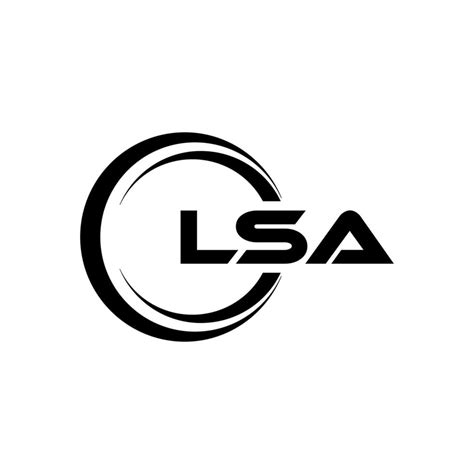 lsa letter logo design  illustration vector logo calligraphy
