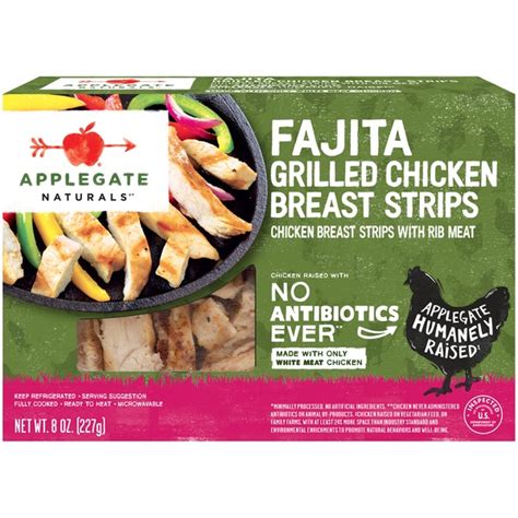 Applegate Natural Fajita Style Grilled Chicken Strips 8 Oz Instacart