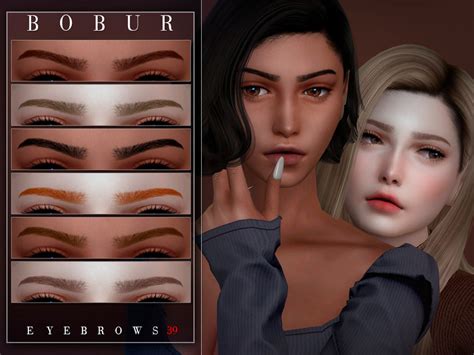 Eyebrows 39 By Bobur Created For The Sims 4 Emily Cc Finds